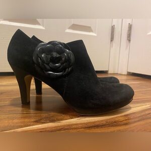 Black booties size 8